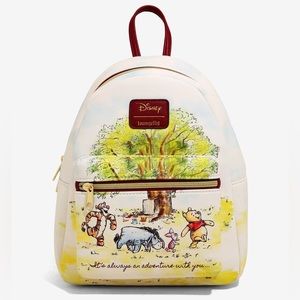 “It’s Always An Adventure With You” Winnie The Pooh Sketch Mini Backpack